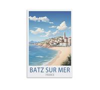Puzzles pour Adultes, Batz sur Mer France Puzzles Micro Pièces Puzzles Difficiles Jouets Cadeaux d’Anniversaire de Noël 70x100cm