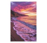 Puzzles pour Adultes Beach Sunset Landscape-2 Puzzles pour Adolescents, Jouets Anti-Stress, Décoration Murale, Cadeaux Uniques pour Anniversaire Et Noël 1000pcs(75x50cm)
