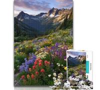 Puzzles pour Adultes Belle rivière de Montagne 1000 pièces Puzzles pour Adolescents, Jouets éducatifs Jeux Anti-Stress Améliorer l'amour Entre Les Couples 50x75cm