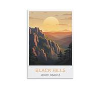 Puzzles pour Adultes, Black Hills South Dakota Puzzles Difficiles pour Une soirée Jeux en Famille, décoration intérieure 38x52cm