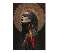 Puzzles pour Adultes Blindfolded Mystic Art Print Puzzles pour Adultes Jeu Manuel Une Œuvre d'art Cadeaux Uniques pour Un Anniversaire Et Noël