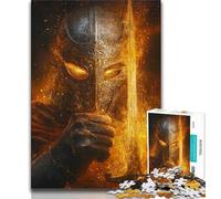 Puzzles pour Adultes Blood Red Knight, 1000 pièces, Jouets éducatifs et éducatifs, Jeux familiaux avec Affiche et fiche de Questions-réponses Assorties, 38x26cm