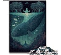 Puzzles pour Adultes Blue Whale Fantasy, 1000 pièces, à partir de 14 Ans, décoration Murale, Cadeau d'anniversaire, Noël (26x38cm)