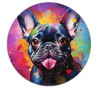 Puzzles pour Adultes Bouledogue français Nébuleuse 1000 pièces Puzzles impossibles pour Adultes Casse-tête Stimulant pour Adolescents,Parfait pour la décoration intérieure ou comme Cadeau 1000 pièces