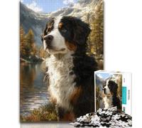 Puzzles pour Adultes Bouvier Bernois 1000 pièces Puzzles pour Adolescents Cadeaux, Collection de Jeux intellectuels d'artistes, Beaux-Arts 75x50cm