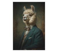 Puzzles pour Adultes, Cadeaux Stylish Alpaca in Formal Attire -1 Puzzles pour Adultes, Jeux De Société, Découpe De Précision, Cadeau d'anniversaire, Cadeaux, 75x50cm/1000pcs