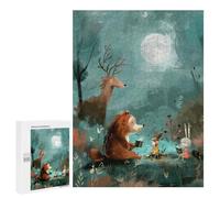 Puzzles pour Adultes Campfire Stories - Cozy Forest Friends Puzzle pour Adultes, Jeu Familial, Défi Difficile, Cadeaux pour Les Amis Et La Famille 500 PCS
