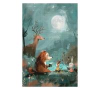 Puzzles pour Adultes Campfire Stories - Cozy Forest Friends Puzzle pour Adultes - Jeu Manuel - Améliore La Mémoire - Cadeaux d'anniversaire Et Cadeaux Uniques 75x50cm/1000pcs