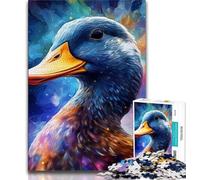 Puzzles pour Adultes Canards colorés 1 000 pièces pour Adolescents entraînement cérébral et Manuel Cadeau d'anniversaire (50x75cm)