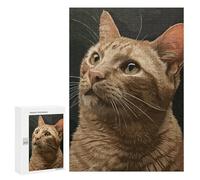 Puzzles pour Adultes Cat Expressions Puzzles pour Adolescents, Jouets Anti-Stress, Décoration Murale, Cadeaux Uniques pour Anniversaire Et Noël 300 PCS