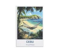 Puzzles pour Adultes, Cebu Philippines, Micro-pièces, Puzzles stimulants et Difficiles, Cadeau de Noël ou d'anniversaire, Jeu, Jouet, 26 x 38 cm