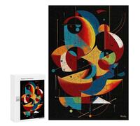 Puzzles pour Adultes Celestial Harmony - Dynamic Geometric Abstract Puzzles pour Adultes - Jeux De Détente - Défi Difficile À Relever 300 PCS