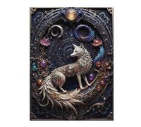 Puzzles pour Adultes Celestial Steampunk Fox Puzzles pour Adultes - Jouets Anti-Stress - Une Œuvre d'art - Cadeaux d'anniversaire Et Cadeaux Uniques 52x38cm/1000pcs