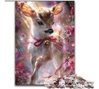 Puzzles pour Adultes Cerfs fantastiques 1000 pièces, Difficiles à réaliser, mais Amusants et Humoristiques, Cadeaux d'anniversaire, décoration Murale (26x38cm)