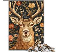 Puzzles pour Adultes Cerfs fantastiques 1000 pièces, Jeux éducatifs, décoration d'intérieur, Cadeau d'anniversaire, décoration Murale (50x75cm)