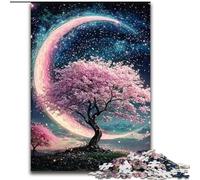 Puzzles pour Adultes Cerisiers en Fleurs 1000 pièces, Séjournez chez Vous pour Tuer Le Temps ! Chaque pièce est Unique - Jeu Familial Stimulant et Amusant (50 x 75 cm)
