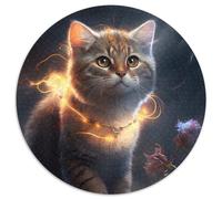 Puzzles pour Adultes Chat Fantastique 1000 pièces Puzzles en Carton Activité familiale, Décoration d'intérieur DIY, Cadeau de Vacances 67,5 x 67,5 cm