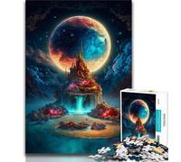 Puzzles pour Adultes Château Fantastique 1000 pièces pour Adolescents entraînez Votre Cerveau et Vos Mains Cadeau d'anniversaire Cadeaux (26x38cm)