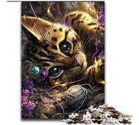 Puzzles pour Adultes Chaton Diable 1000 pièces, Jouets éducatifs, Jeux Anti-Stress, Cadeaux du Père Noël Secret pour Les Enfants de 14 Ans et Plus (50x75cm)