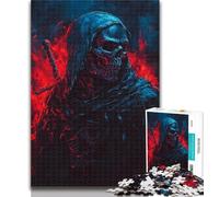 Puzzles pour Adultes, Chevalier Squelette, 1000 pièces, pour Adolescents, Jouets éducatifs, Jeux en Famille, Cadeau d'anniversaire, 26x38cm