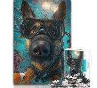 Puzzles pour Adultes Chien sous-Marin 1000 pièces, Jeux d'activités familiales Difficiles et stimulants, Jouets à Faire soi-même pour décoration Murale de la Maison, Cadeaux (38x26cm)