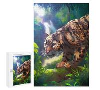 Puzzles pour Adultes Clouded Leopard in Jungle Puzzles pour Adultes - Jouets À Monter Soi-même, Amusants Et Originaux - Cadeaux Uniques pour Un Anniversaire Ou Noël 1000 PCS