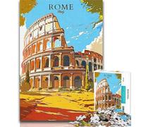 Puzzles pour Adultes Colisée Rome Italie 1000 pièces Puzzles pour Adolescents et Adultes, Jeux éducatifs Décoration d'intérieur Offrez des Cadeaux pour Toute la Famille 75x50cm
