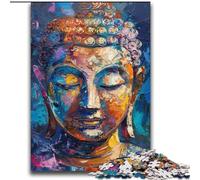 Puzzles pour Adultes colorés avec Graffitis de Bouddha, 2000 pièces, Jouets éducatifs et éducatifs, Jeux en Famille avec Affiche et fiche de Questions-réponses (70x100cm)