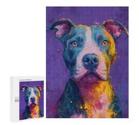 Puzzles pour Adultes Colorful Abstract Dog Art Print -2 Puzzles pour Adultes : Anti-Stress, Difficile Et Stimulant, pour des Soirées Jeux en Famille 500 PCS