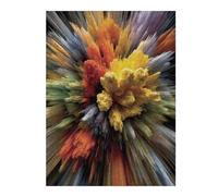 Puzzles pour Adultes Colorful Abstract Explosion Art Puzzles Jeux Relaxants Découpe De Précision Cadeaux pour Les Amis Et La Famille 1000pcs(52x38cm)