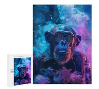 Puzzles pour Adultes Colorful Chimpanzee Puzzle pour Adultes - Jouets Anti-Stress - Une Œuvre d'art - Difficile Et Stimulant 500 PCS