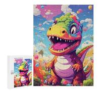 Puzzles pour Adultes Colorful Dinosaur Art Print-10 Puzzles pour Adolescents Cadeau d'anniversaire Stimule Le Cerveau Jeu Stimulant Cadeaux 500 PCS