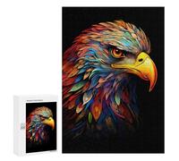 Puzzles pour Adultes Colorful Eagle Art Print-3 Puzzle pour Adolescents Améliore La Mémoire Difficile Et Stimulant Idéal comme Cadeau 300 PCS