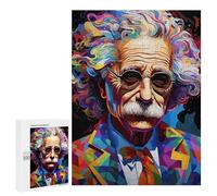 Puzzles pour Adultes Colorful Einstein Art Print Puzzles pour Adolescents : Améliorent La Mémoire. Chaque Pièce Est Unique - Jouets Et Jeux Éducatifs 500 PCS