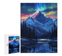 Puzzles pour Adultes Colorful Mountain Reflections Puzzles pour Adultes : Anti-Stress, Difficile Et Stimulant, pour des Soirées Jeux en Famille 500 PCS