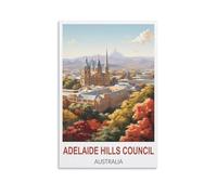Puzzles pour Adultes, Conseil des collines d'Adélaïde, Australie, Puzzles stimulants pour Une soirée Jeux en Famille, Décoration intérieure 100x70cm