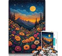 Puzzles pour Adultes Coquelicots en vitrail 1000 pièces pour Adolescents, Jouet éducatif et décompressant, Superbes Cadeaux et Jouets 26x38cm