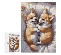 Puzzles pour Adultes Corgi Puppies Puzzles pour Adultes, Jouet, Décoration Murale, Décoration Intérieure, Idéal comme Cadeau 300 PCS