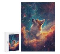 Puzzles pour Adultes Cosmic Corgi Adventure Puzzles pour Adultes : Anti-Stress, Difficile Et Stimulant, pour des Soirées Jeux en Famille 300 PCS