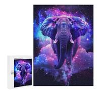Puzzles pour Adultes Cosmic Elephant Art Print Puzzles pour Adolescents : Améliorent La Mémoire. Chaque Pièce Est Unique - Jouets Et Jeux Éducatifs 500 PCS