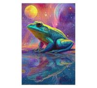 Puzzles pour Adultes Cosmic Frog Reflection Puzzles Jeux Relaxants Découpe De Précision Cadeaux pour Les Amis Et La Famille 1000pcs(75x50cm)
