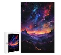 Puzzles pour Adultes Cosmic Mountain Range Puzzle pour Adolescents Améliore La Mémoire Difficile Et Stimulant Idéal comme Cadeau 1000 PCS