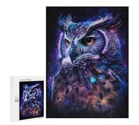 Puzzles pour Adultes Cosmic Owl Art Print-2 Puzzles pour Adolescents : Améliorent La Mémoire. Chaque Pièce Est Unique - Jouets Et Jeux Éducatifs 500 PCS