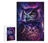 Puzzles pour Adultes Cosmic Owl Art Print-8 Puzzles pour Adolescents : Améliorent La Mémoire. Chaque Pièce Est Unique - Jouets Et Jeux Éducatifs 300 PCS