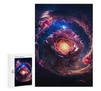 Puzzles pour Adultes Cosmic Rose Bloom Puzzle pour Adolescents Améliore La Mémoire Difficile Et Stimulant Idéal comme Cadeau 300 PCS