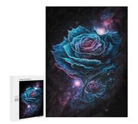 Puzzles pour Adultes Cosmic Rose Bloom Puzzles pour Adolescents Cadeau d'anniversaire Stimule Le Cerveau Jeu Stimulant Cadeaux 500 PCS