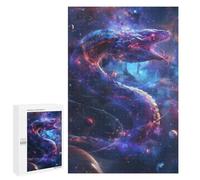 Puzzles pour Adultes Cosmic Serpent in Nebula Puzzles pour Adultes - Jouets À Monter Soi-même, Amusants Et Originaux - Cadeaux Uniques pour Un Anniversaire Ou Noël 1000 PCS