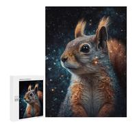 Puzzles pour Adultes Cosmic Squirrel Gazing Puzzles pour Adolescents Cadeau d'anniversaire Stimule Le Cerveau Jeu Stimulant Cadeaux 500 PCS