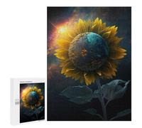 Puzzles pour Adultes Cosmic Sunflower Puzzle pour Adultes - Jouets Anti-Stress - Une Œuvre d'art - Difficile Et Stimulant 500 PCS