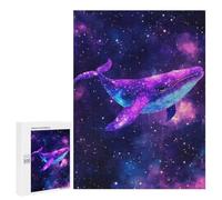 Puzzles pour Adultes Cosmic Whale in Starry Galaxy Puzzle pour Adultes, Jeu Familial, Défi Difficile, Cadeaux pour Les Amis Et La Famille 500 PCS